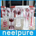 printed pattern wedding table decorations crystal vase
